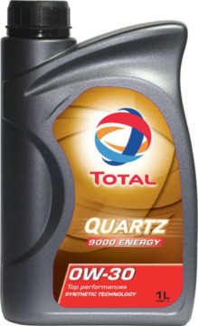 Синтетическое моторное масло Quartz ENERGY 9000 0W-30 1л Total Total 166249
