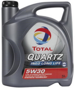 Синтетическое моторное масло QUARTZ INEO LONG LIFE 5W-30 5л Total Total 181712
