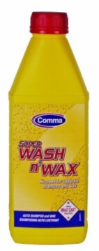 Автошампунь-полироль Super Wash 'n' Wax 1л Comma COMMA SWW1L