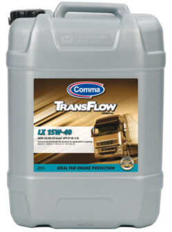 Минеральное моторное масло Transflow LX 15W-40 20л Comma 1